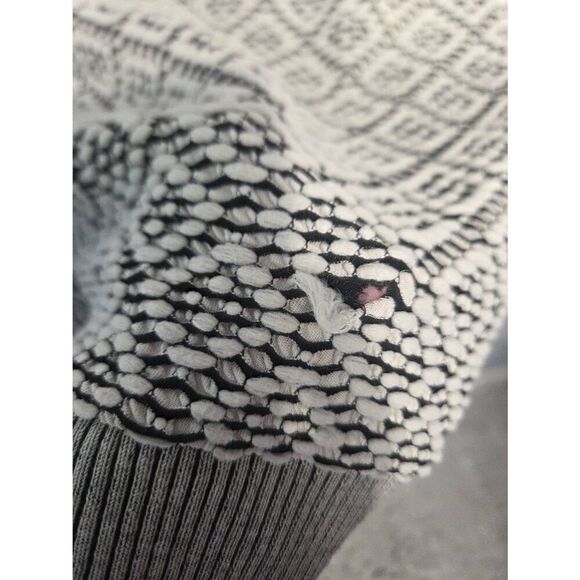 Byron Lars Josette Textured Pencil Knee Length Foldover Shoulder Geometric Dress - Picture 7 of 8